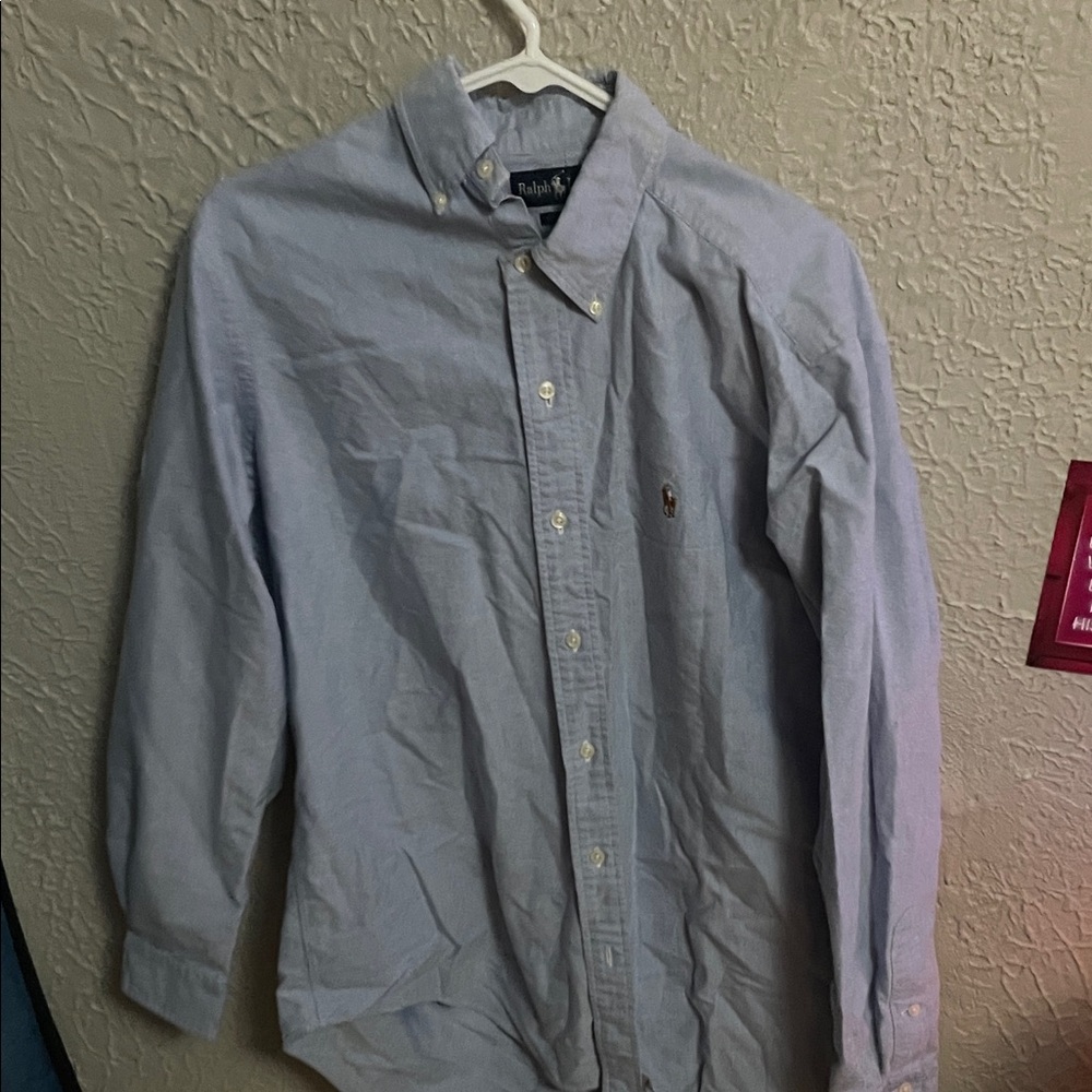Ralph Lauren Men's Light Blue Shirt Jacket